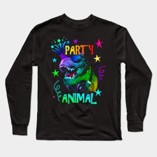 T-Rex Party Animal Long Sleeve T-Shirt